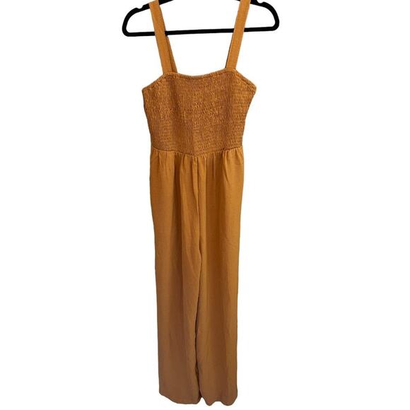Boho Jumpsuit Mustard Yellow Large - Picture 1 of 6
